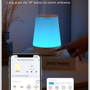 Smart White Noise Machine with Blue Light